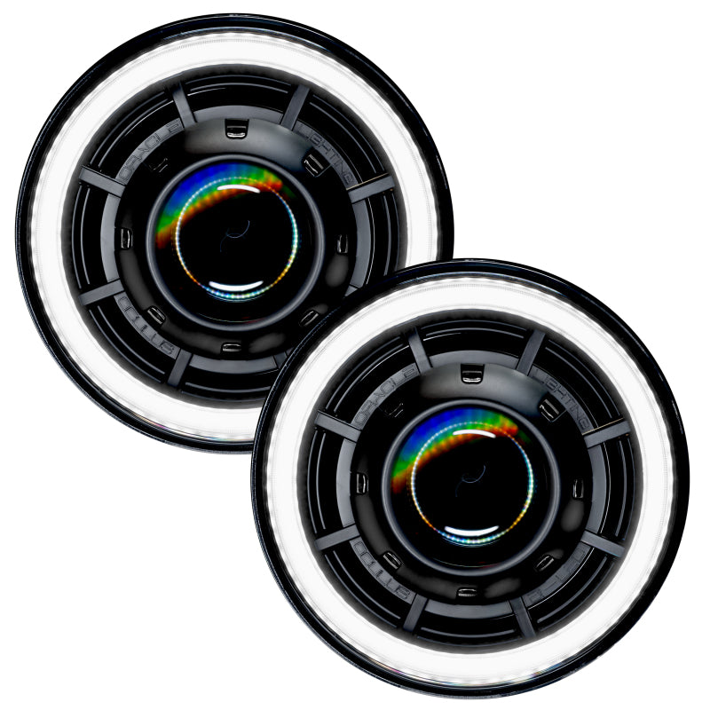 ORACLE Lighting 7" Oculus Bi-LED Projector Headlights for Jeep Wrangler JK - 6000K 5876-001