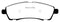 EBC 00-02 Ford Excursion 5.4 2WD Greenstuff Rear Brake Pads