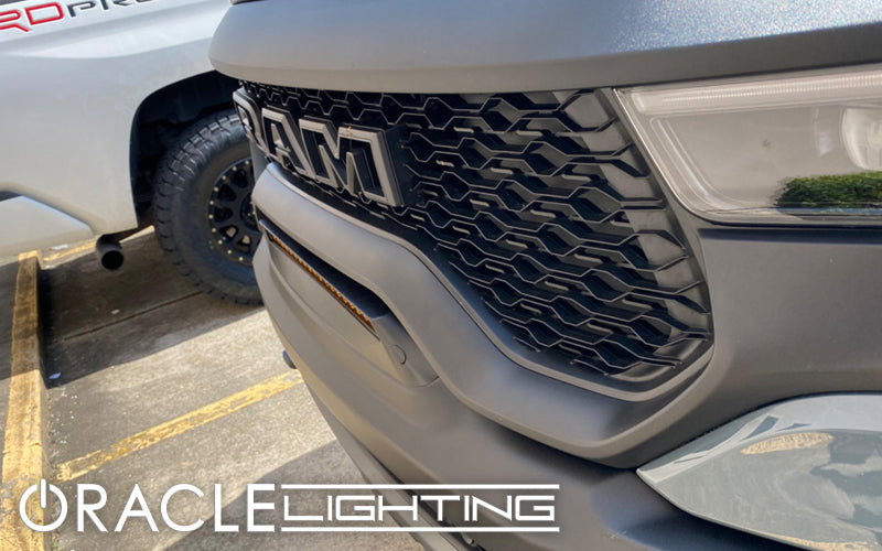 ORACLE Lighting Front Bumper Flush Amber LED Light Bar System for 19-22 RAM Rebel/TRX 5885-005