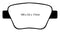 EBC 10-13 Audi A3 2.0 Turbo (Bosch rear caliper) Redstuff Rear Brake Pads