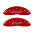 MGP 4 Caliper Covers Engraved Front & Rear Gen 5/RS Red finish silver ch