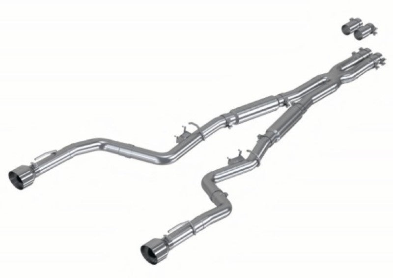 MBRP 3"Dual T304 Tips Rear Exit Aluminized Catback Exhaust(Street Profile)For 15-23 Charger S7117AL