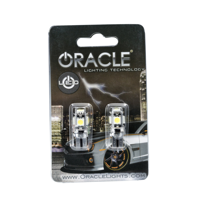 ORACLE Lighting T10 5 Cool White LED 3 Chip SMD Bulbs (Pair) 4801-001