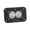 Baja Designs S2 Sport Black Flush Mount LED Auxiliary Light Pod Wide Cornering Pattern, Clear 541005