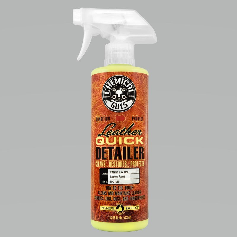 Chemical Guys Matte Finish Leather Quick Detailer Care Spray (Set of 6 x 16 Oz. Bottles) SPI21616