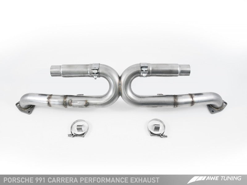 AWE Tuning Performance Exhaust for 991 Carrera - Use Stock Tips Tips 3015-11020