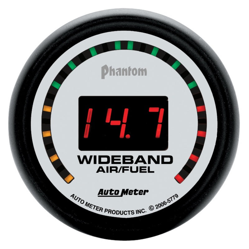 Autometer Phantom 2-1/16" Digital 10:1-17:1 ARF Street Wideband Air/Fuel Ratio Gauge - 5779