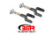 BMR 79-04 Fox Mustang Upper Control Arms On-Car Adj. Rod Ends - Black Hammertone