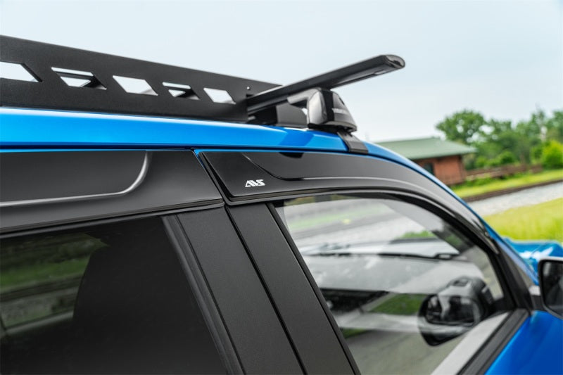 AVS 15-18 Chevy Colorado Crew Cab Ventvisor Low Profile Window Deflectors 4pc - Matte Black