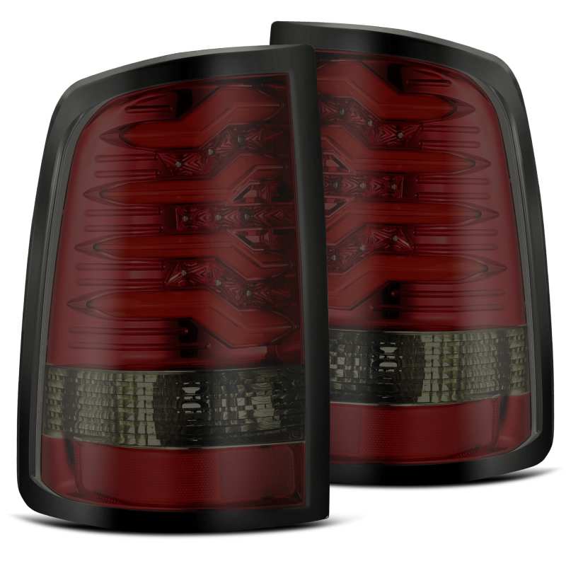 AlphaRex PRO-Series LED Tail Lights Red Smoke for 09-18 Dodge Ram 1500 640020