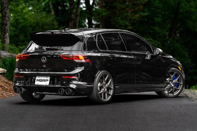 MBRP Valve Delete Exhaust 3" Cat-Back Quad Rear 22 Volkswagon Golf R MK8 w/ Carbon Fiber S46123CF