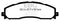 EBC 13+ Ford F250 (inc Super Duty) 6.2 (2WD) Extra Duty Rear Brake Pads