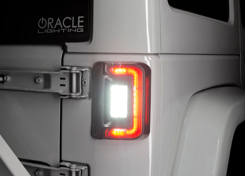ORACLE Lighting Flush Mount Tinted LED Tail Lights for 07-17 Jeep Wrangler JK 5891-504-T