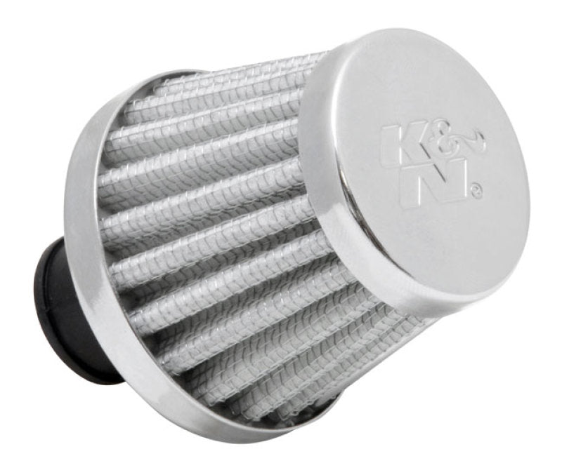 K&N Crankcase Vent/ Breather Air Filter - 2in Base OD x .375in Flange ID x 1.75in H 62-1600WT