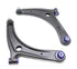 SuperPro 2008 Mitsubishi Lancer GTS Front Lower Control Arm Set w/ Bushings - w/ Positive Caster