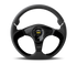 Momo Nero Steering Wheel 350 mm - Black Leather/Suede/Black Spokes
