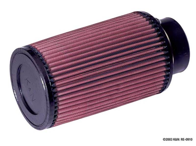 K&N High-Flow Original Universal Rubber Filter 3"FLG, 5"B, 4-5/8"T, 8"H RE-0910