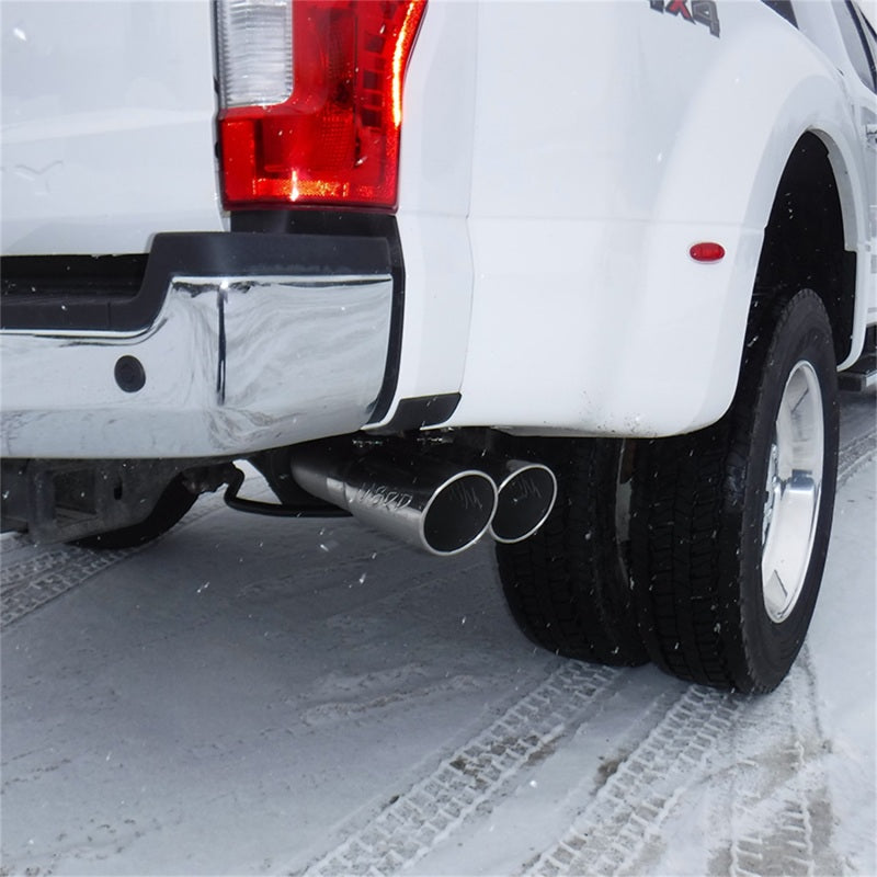 MBRP 4" Filter Back Single Side AL Dual Exit Exhaust System For 17-23 Ford F250/350/450 6.4L S6290AL