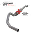 Diamond Eye KIT 4in CB MFLR RPLCMENT PIPE SGL AL: 03-07 FORD 6.0L F250/F350 (Extended Cab Only)