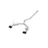 MBRP 3" Cat-Back Dual Split Rear Quad Carbon Fiber Tips 2022+ Subaru WRX w/ CF Tips S48073CF