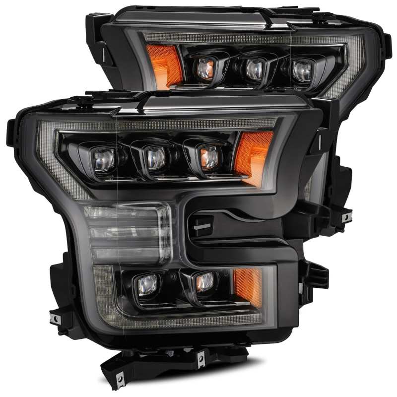 AlphaRex NOVA LED Projector Headlights Plank Style Alpha Black for 17-20 Ford Raptor 880163