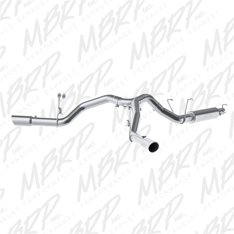 MBRP 4" Cat Back, Dual Split Side Exit, T409 Stainless Steel, 14-16 Ram 2500 6.4L S5151409