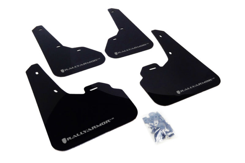 Rally Armor 10-13 Mazda3/Speed3 Black UR Mud Flap w/ Silver Logo