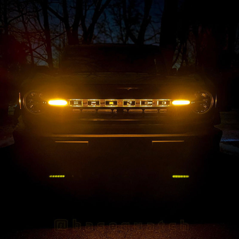 ORACLE Lighting Universal Illuminated Amber LED Letter Badges - Matte Black Surface Finish - C 3141-C-005