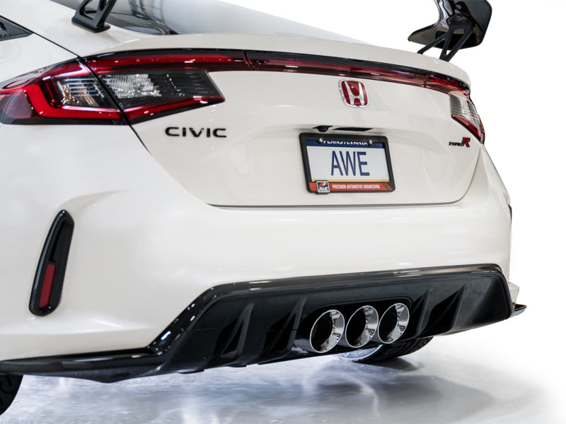 AWE Tuning Touring Edition Exhaust w/ Triple Chrome Silver Tips for 2023 Honda Civic 3015-52287