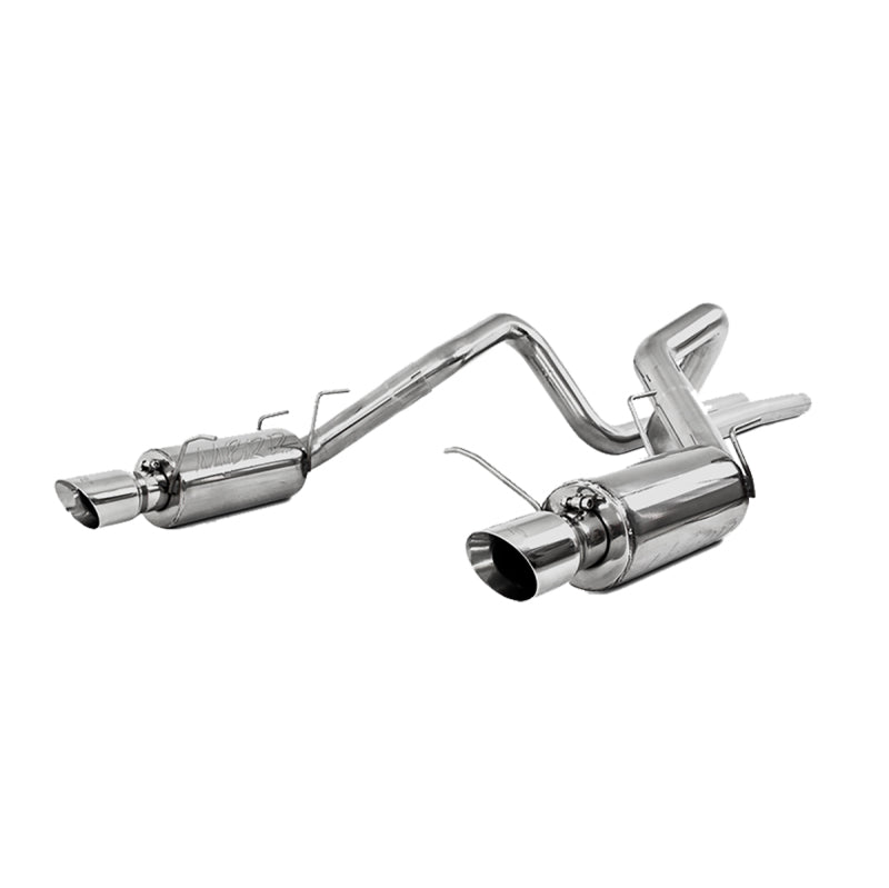 MBRP 3"Cat Back Dual Split Rear Street Version T409 Exhaust For 11-14 Ford Mustang GT 5.0L S7258409