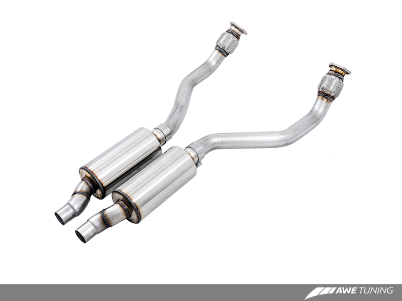 AWE Tuning Non-Resonated Downpipes for Audi B8 4.2L RS5 3220-11012