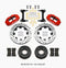 Wilwood Narrow Superlite 6R Front Kit 12.19in Drilled Red 63-87 C10 w/ Wilwood Pro Spindles