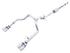 AWE Tuning 0FG Catback Split Rear Exit Quad Chrome Tips for 4th Gen GM 1500 5.3L 3015-42201