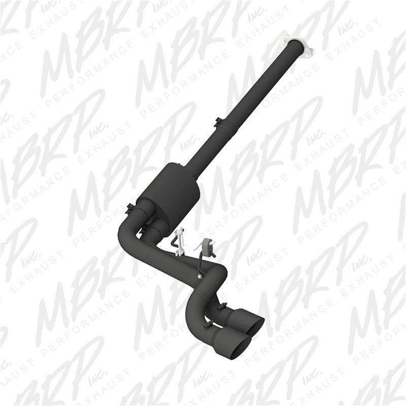 MBRP Pre-Axle Dual Outlet 3" Black Cat Back Exhaust For 09-14 Ford - F150S5261BLK