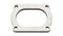Vibrant T304 SS 4 Bolt Flange for 3in O.D. Oval tubing
