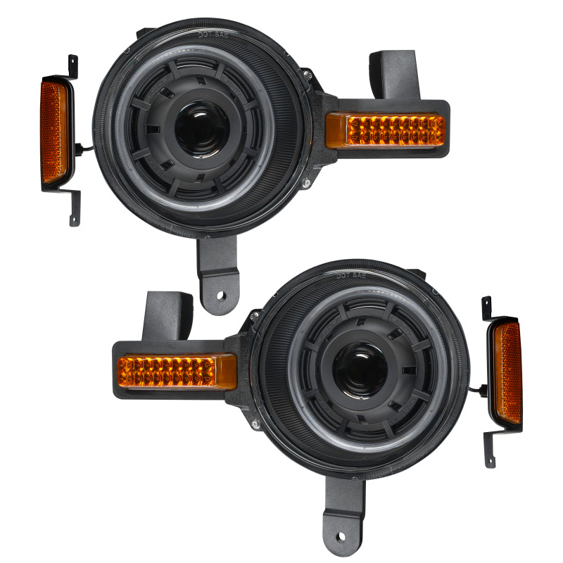 ORACLE Lighting Oculus Amber/White Switchback Bi-LED Projector Headlights for 2021+ Ford Bronco 5886-023