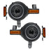 ORACLE Lighting Oculus Amber/White Switchback Bi-LED Projector Headlights for 2021+ Ford Bronco 5886-023