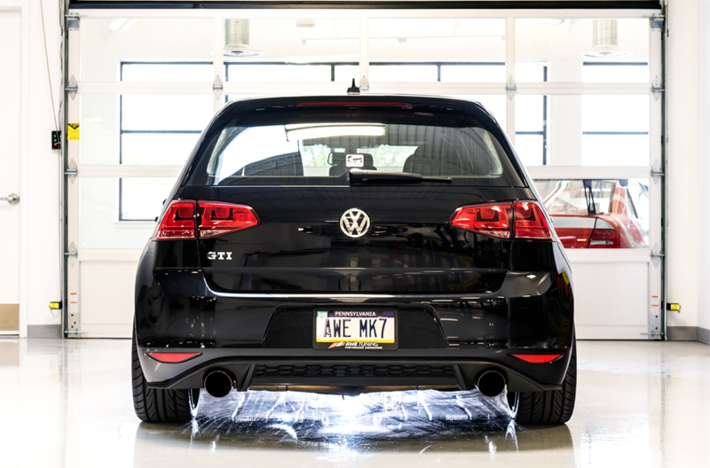 AWE Tuning Touring Edition Exhaust w/Diamond Black Tips For VW MK7 GTI 3015-33050
