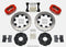 Wilwood Forged Dynalite Front Hat Kit 12.19in Drilled Red 94-01 Honda/Acura w/262mm Disc