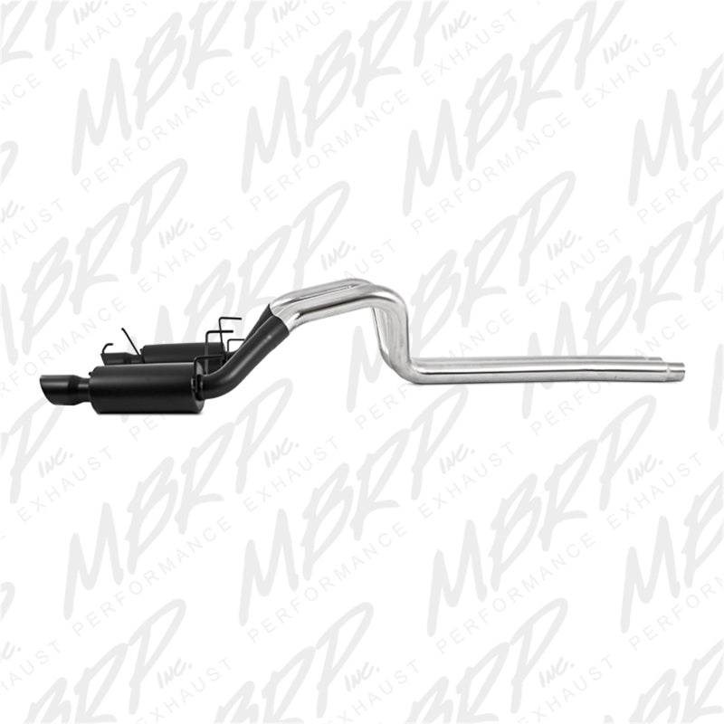 MBRP Exhaust, Dual Split Rear Exit, Street Version, Black for 11-14 Ford Mustang GT 5.0L 7258BLK