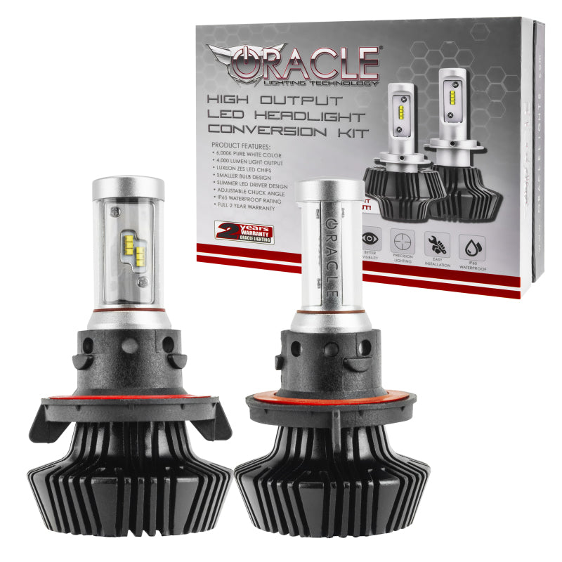 ORACLE Lighting H13 4000+ Lumen LED Headlight Bulbs Conversion Kit High/:ow Beam- 6000K 5236-001