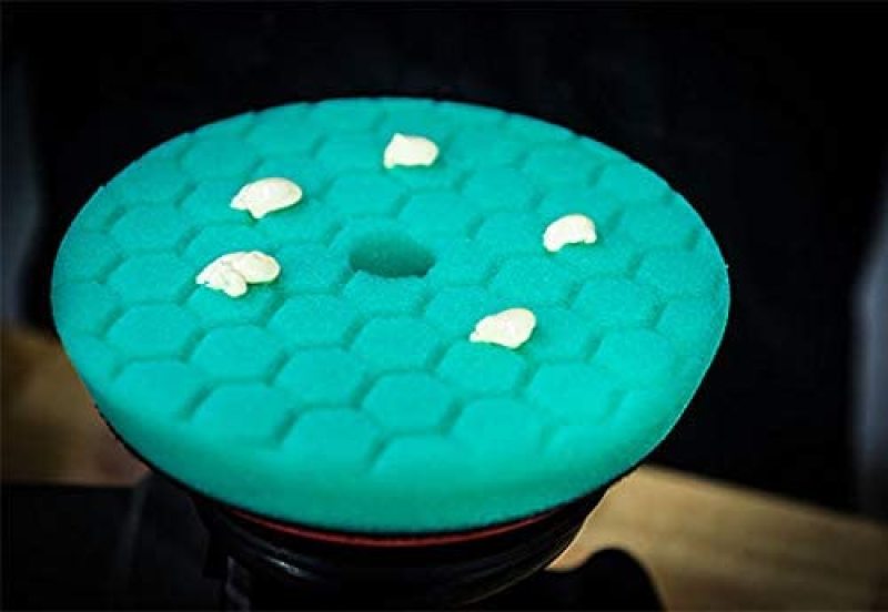 Chemical Guys Hex-Logic Green Quantum Heavy Polishing Pad - 5.5in (Set of 12 Pads) BUFX_103HEX5