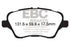 EBC 13+ Ford Fiesta 1.6 Turbo ST Redstuff Front Brake Pads
