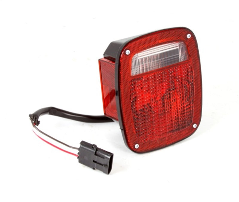 Omix Tail Light Black Housing LH 87-90 Jeep Wrangler