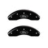 MGP 4 Caliper Covers Engraved Front Mustang Engraved Rear SN95/GT Black finish silver ch