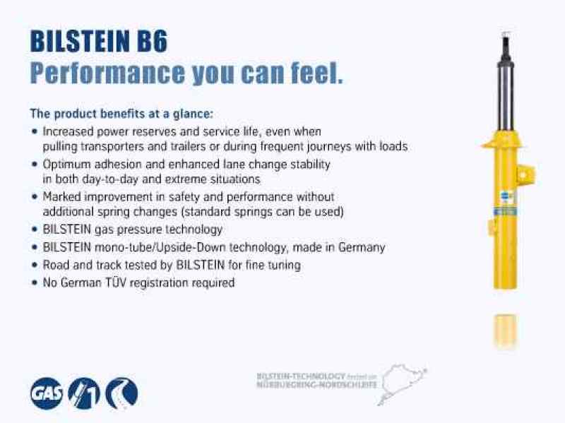 Bilstein 4600 Series 11-14 Porsche Cayenne S Front Left 46mm Monotube Shock Absorber