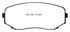 EBC 11-14 Ford Edge 2.0 Turbo Redstuff Front Brake Pads