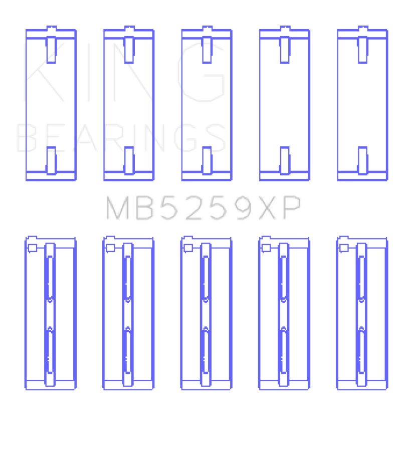 King Acura B18A1/B1/C1/C5 K20A / K24A (Size STD) Performance Main Bearing Set