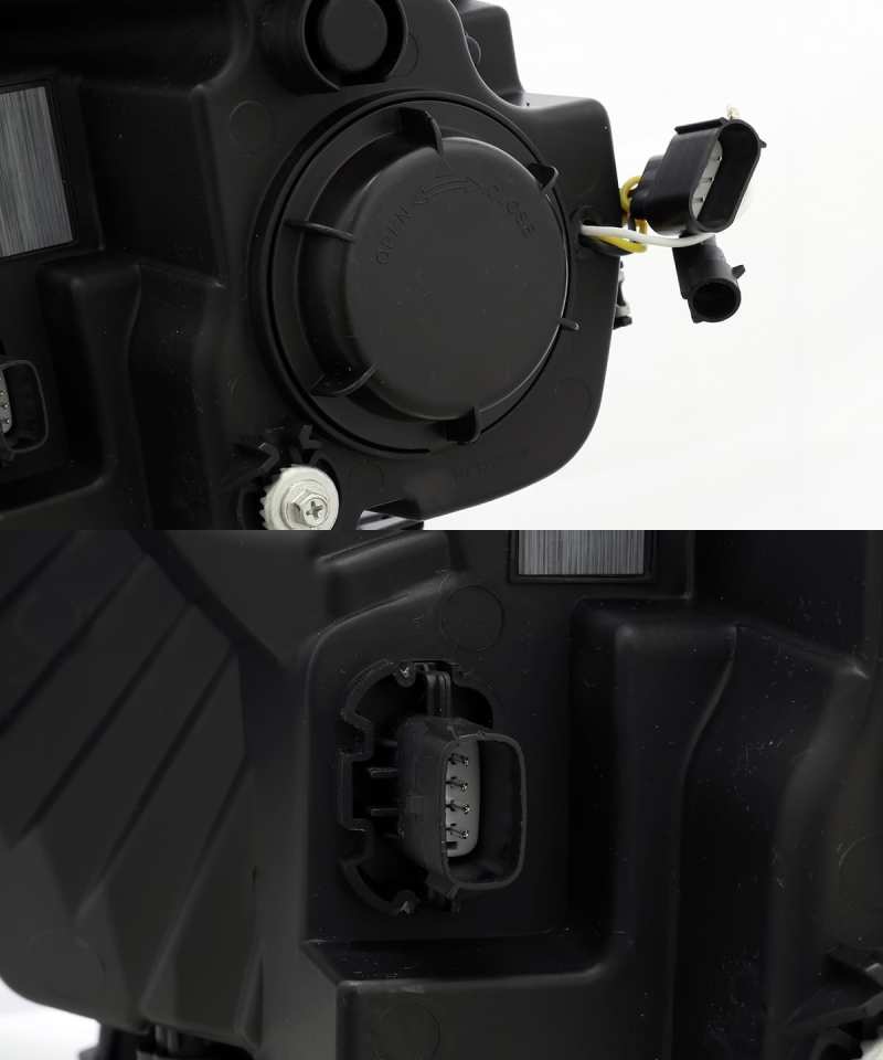 AlphaRex LUXX LED Projector Headlights Plank Style Black for 15-17 Ford F-150 880167