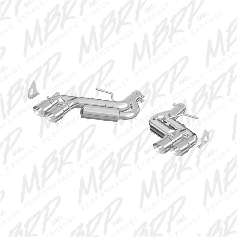 MBRP 3"T409 Race Dual Axle Back w/4.5"Quad Dual Wall Tips For 16-24Chevy Camaro SS & ZL1 6.2L S7036409